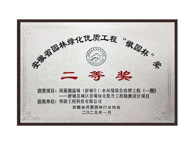 淮安荣获2025“徽园杯”奖二等奖